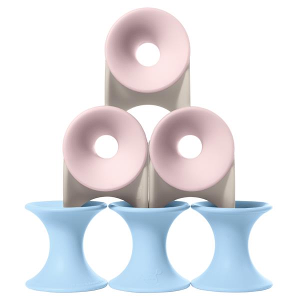 Image Tulu 9-set pastel / beige, rose, bleu glacier