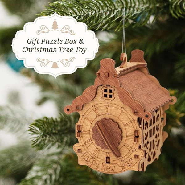 Gift Puzzle Box / Happy New Year Tree