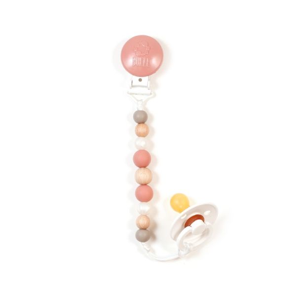 Image Pacifier clip Texture - Blush