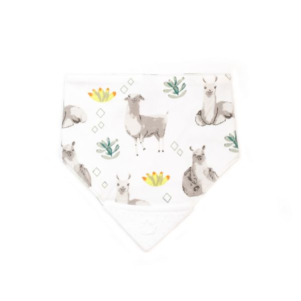 Image Teething bib - Lamas