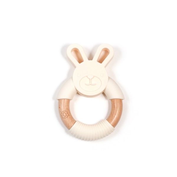 Image Animal rattle - Rabbit ivory