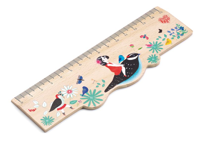 Image Wooden Ruler / Chic    #CO 10#