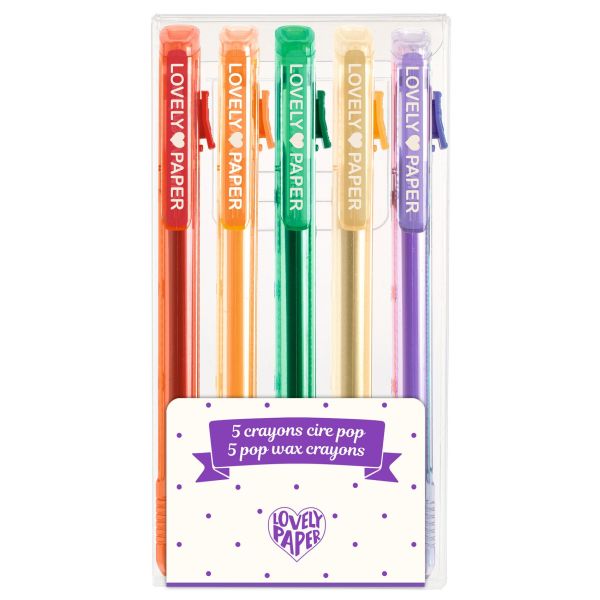 Image 5 crayons cire pop