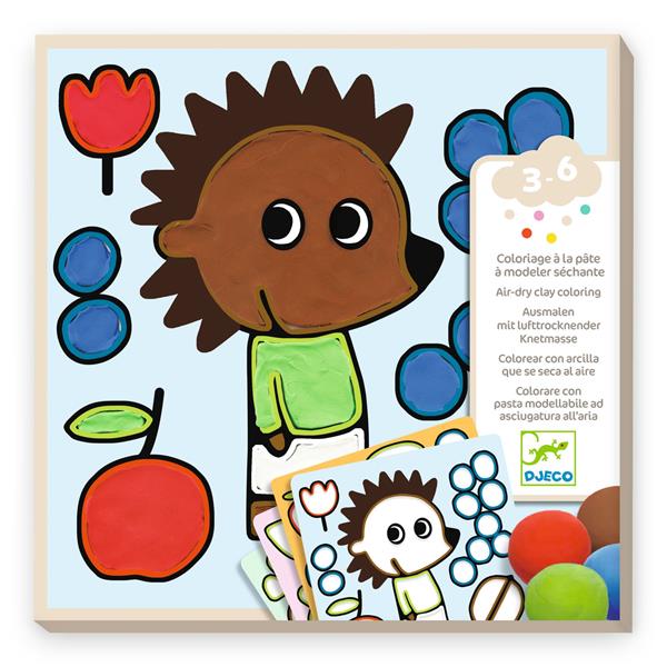 Image Coloring / Air-dry clay  / Naughty Garden Friends