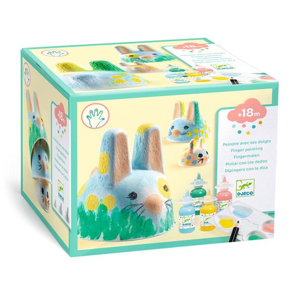 Image Peindre avec ses doigts /  Trio de lapinous