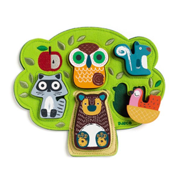 Wooden puzzle / Oski / 5 pcs