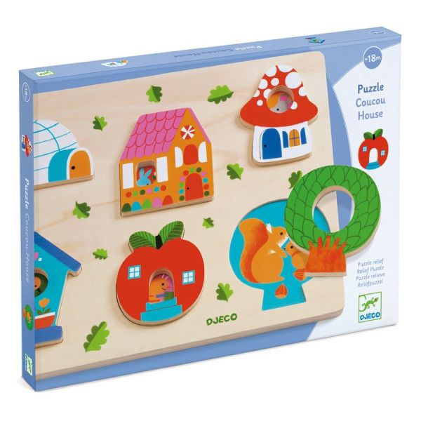 Image Wooden Puzzle / Coucou House / 6 pcs