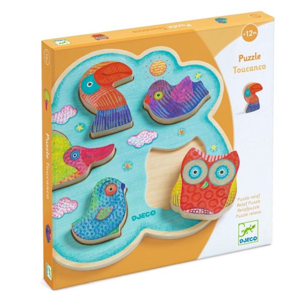 Image Wooden puzzle / Toucanco / 5 pcs