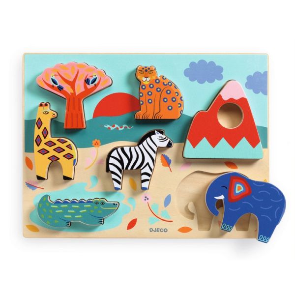 Image Puzzle bois / Savana Story / 7 pcs