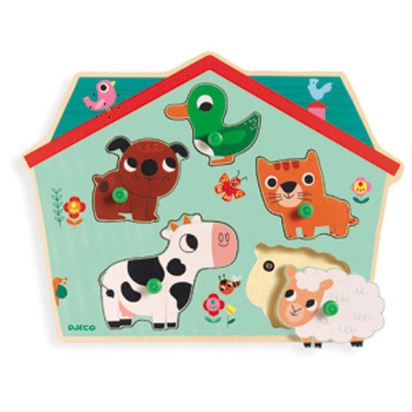 Image Puzzle sonore / Ouaf woof/ 5 pcs