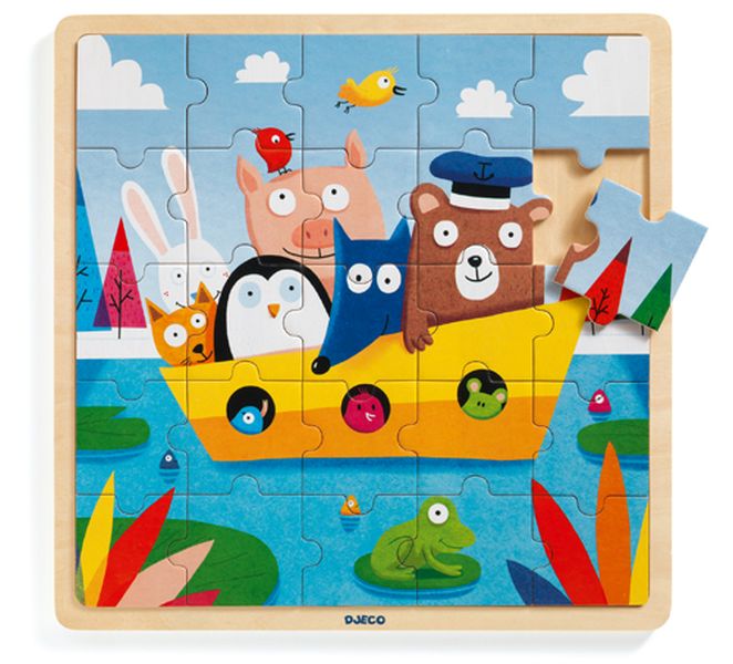 Image Wooden Puzzle / Puzzlo Boat / 25 pces*