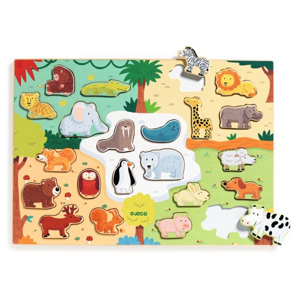 Image Wooden puzzle / Puzzlo Animo