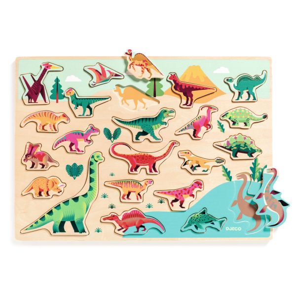 Image Wooden puzzle / Puzzlo Dino