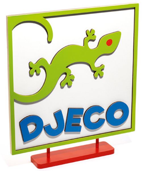 Big size wood logo Djeco