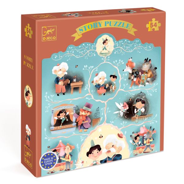 Image Puzzle histoire / Pinocchio / 54 pcs