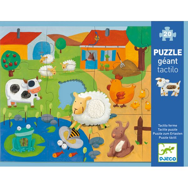 Image Puzzle géant / Tactiloferme / 12 + 8 pcs