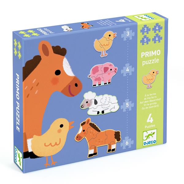 Image Puzzles Primo - À la ferme 3, 4, 5 et 6 pièces