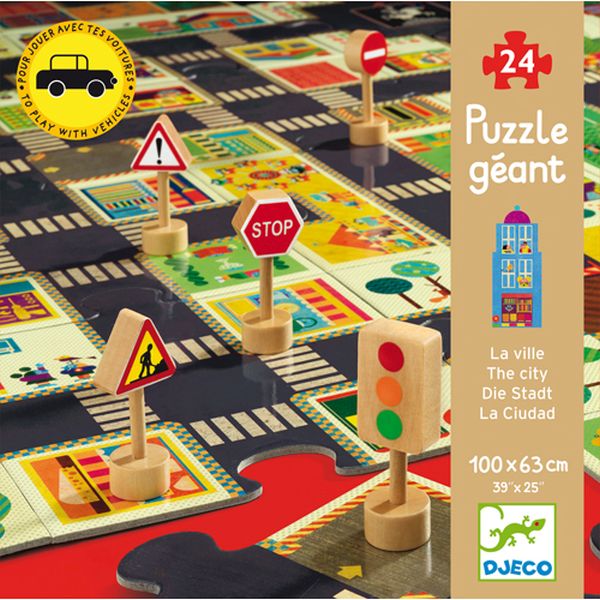 Puzzle géant / La ville / 24 pcs