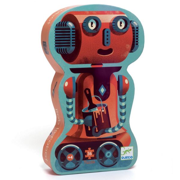 Puzzle silhouette / Bob le robot / 36 pcs