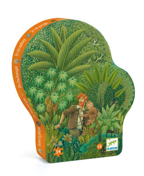 Image Silhouette Puzzle / In the jungle / 54 pcs