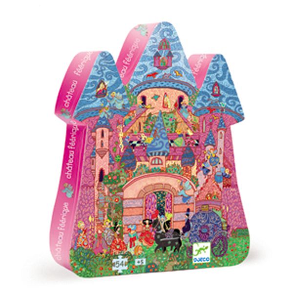 Image Silhouette Puzzle / Fairy castle / 54 pcs