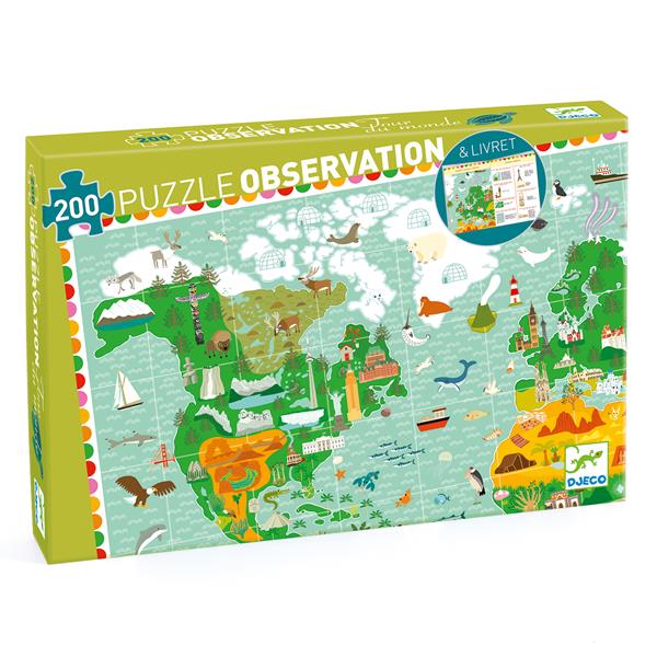 Image Puzzle observation / Le tour du monde / 200 pcs