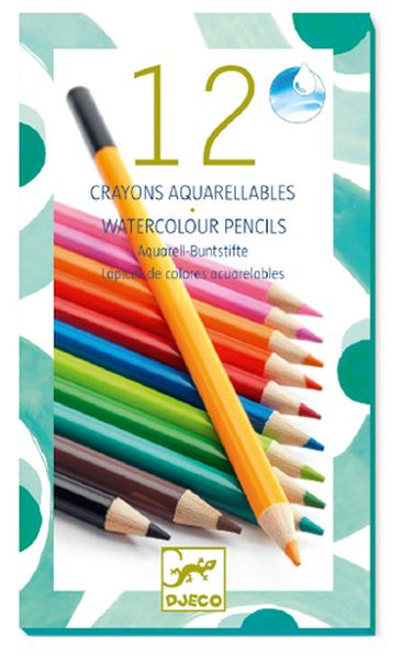 12 watercolour pencils