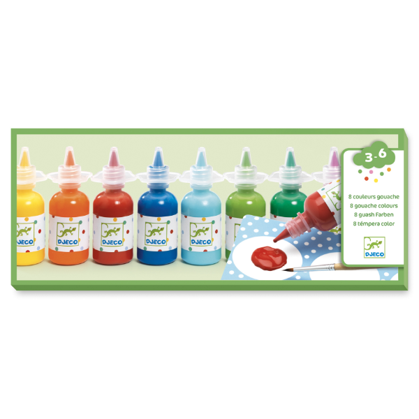 Image 8 bottles of poster paint