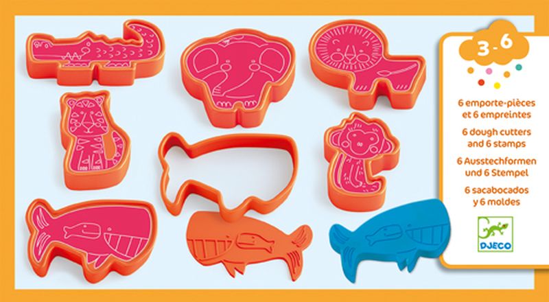 Image Modelling clay / 6 cookie cutters and 6 stamps*