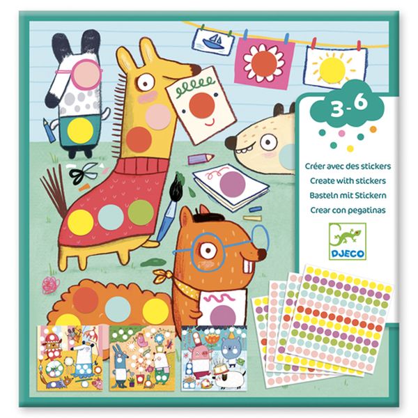 Image Stickers / With coloured dots    #CO 10#