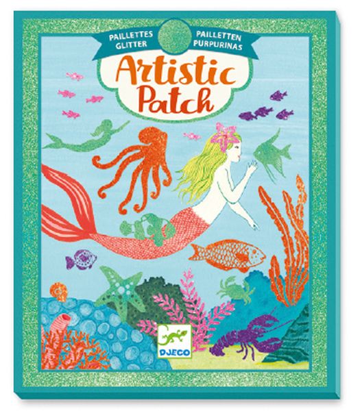 Artistic patch glitter / Ocean