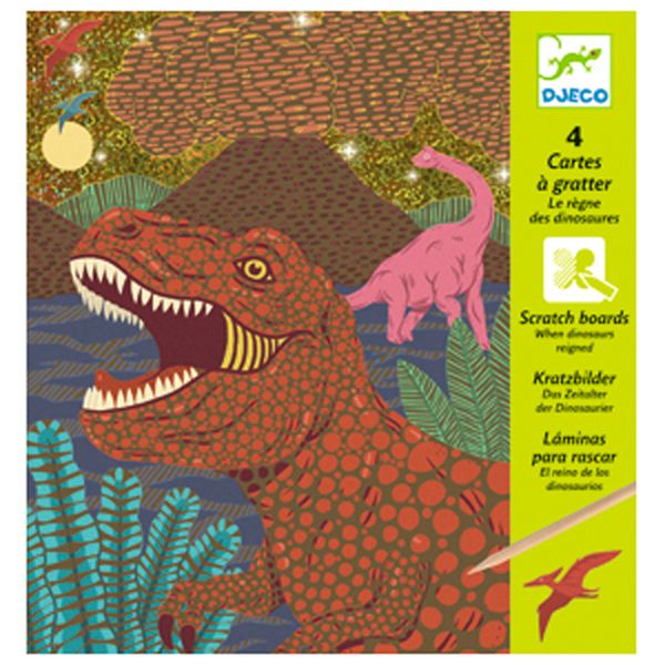 Cartes à gratter / Le règne des dinosaures