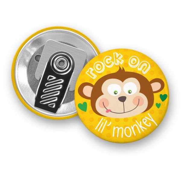 Image Rock on lil’ monkey Badge (EN)