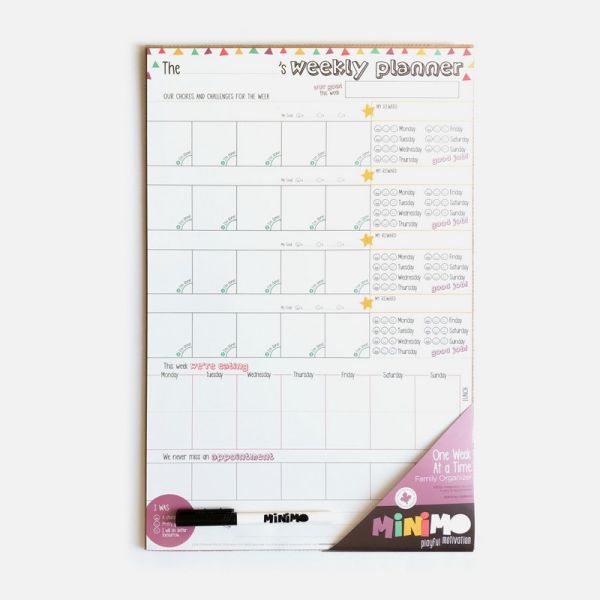 Image One Week At a Time family organizer VERTICAL  (magnetic board + marker) (EN)