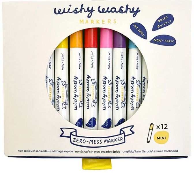 Image Marqueurs Wishy Washy / MINI 12 couleurs