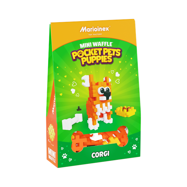 Image Mini Waffle - Chiots de poche : Corgi 49 pcs (fr-en)