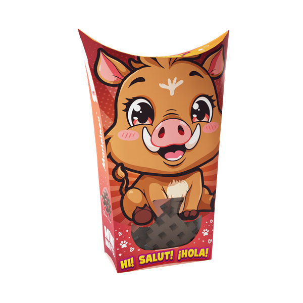 Image Mini Waffle - Animaux de poche : Sanglier 25 pcs (fr-en)