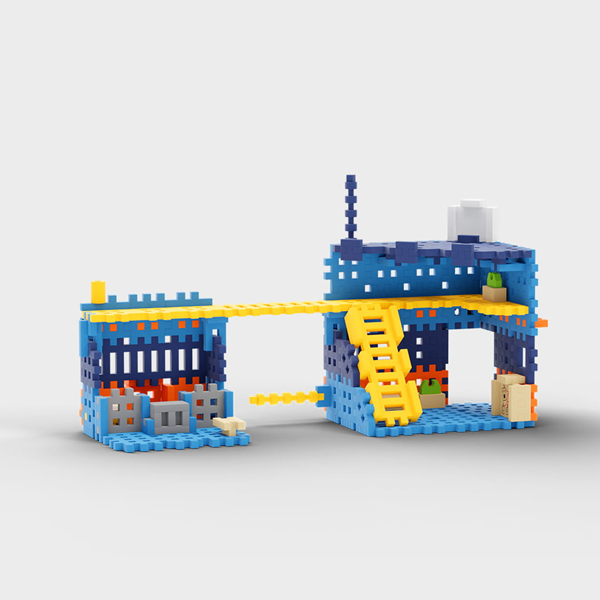 Mini Waffle City - Poste de police 280 pcs (fr-en)