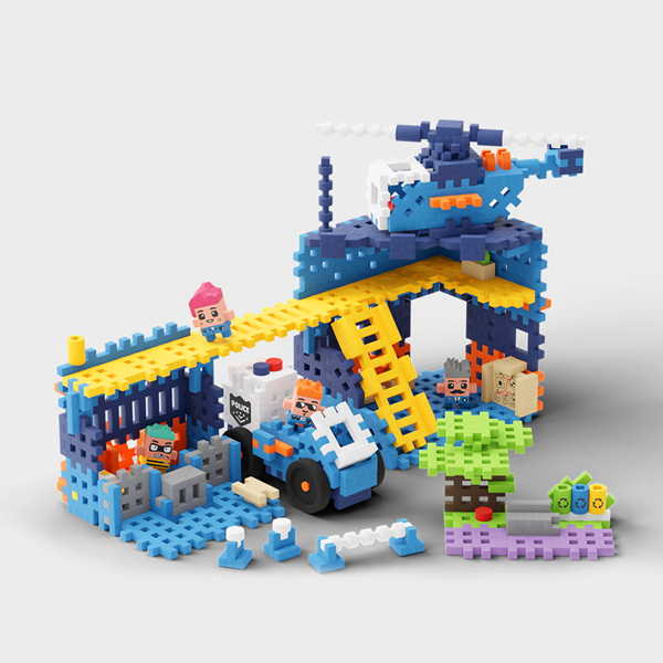 Mini Waffle City - Poste de police 280 pcs (fr-en)