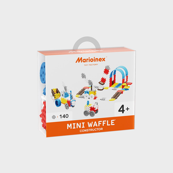 Image Mini Waffle - Constructor - Blue Large 140 pcs (fr-en)