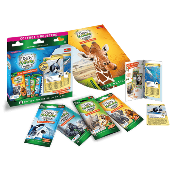 Défis Nature Protect - Coffret 4 Boosters : Orque et requin