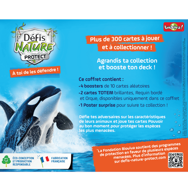 Défis Nature Protect - Coffret 4 Boosters : Orque et requin