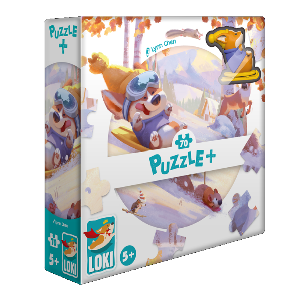 Image Puzzle+ : LOKI fait de la luge (70 Pcs)