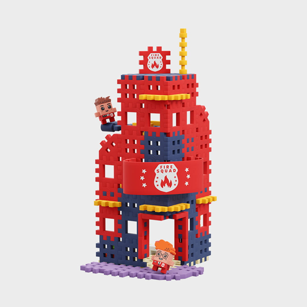 Mini Waffle City - Caserne de pompiers 280 pcs (fr-en)
