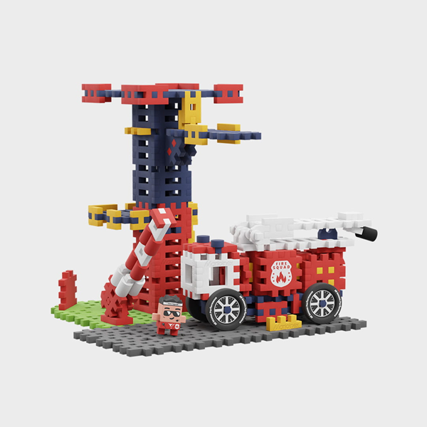 Mini Waffle City - Caserne de pompiers 280 pcs (fr-en)