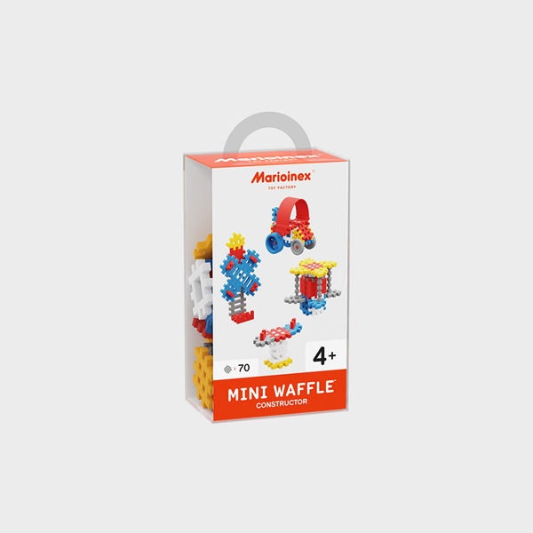Image Mini Waffle - Constructor - Blue Medium 70 pcs (fr-en)